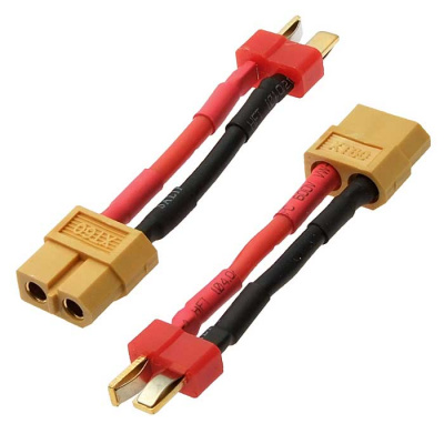 xt60 f to deans m 14awg 4cm