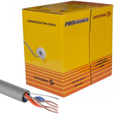 01-0027 u/utp 5e pvc 2pr 24awg 305м